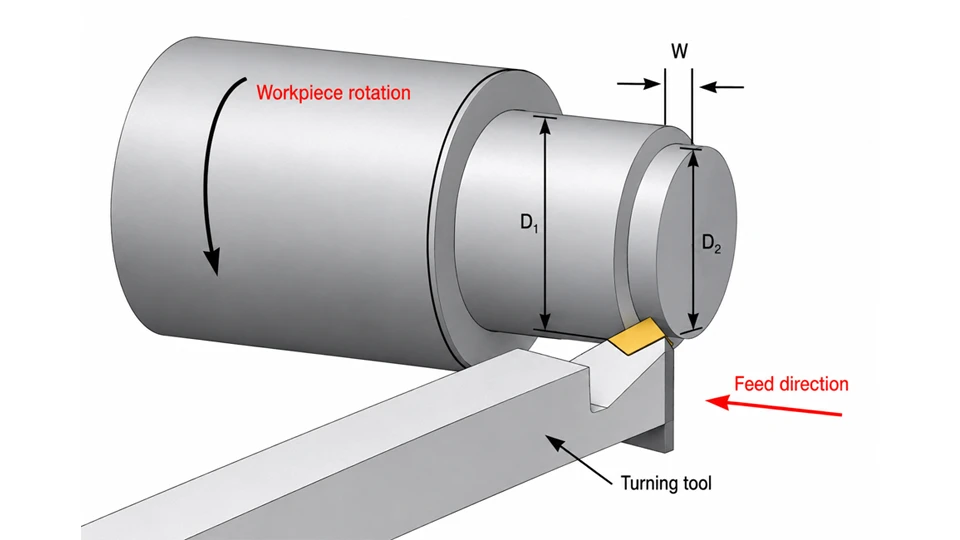 Basic Working Principle of Straight Turning