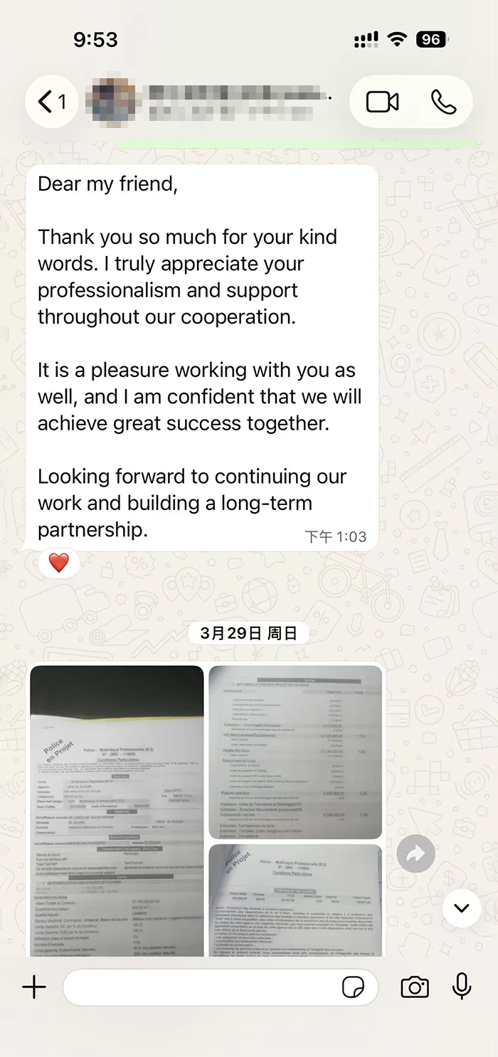 HAISEN Customer testimonials 4